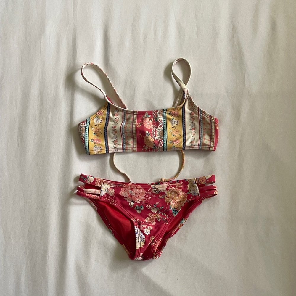 O’Neill Boho Floral Striped Bikini Set